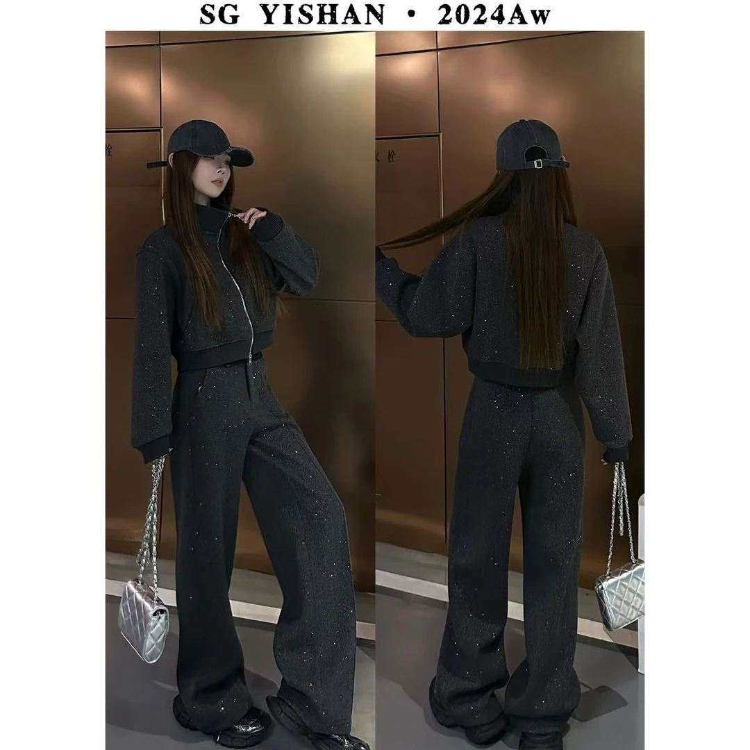SG / 杨依姗 AW 星空套装 细闪亮片夹克外套+长裤TZ-20242706