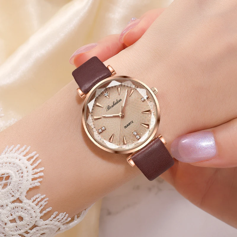 B 夜光女表网红百搭防水复古小众学生手表气质时尚女士ins腕表