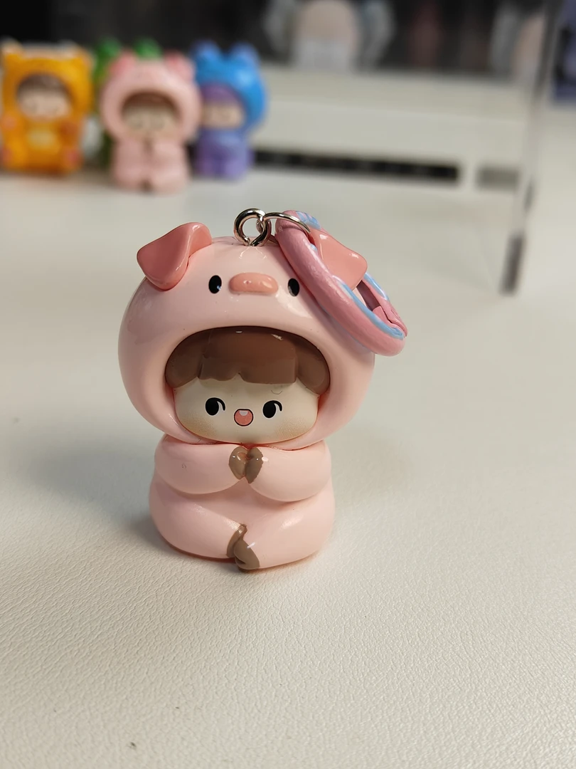 萌粒打孔钥匙扣一个