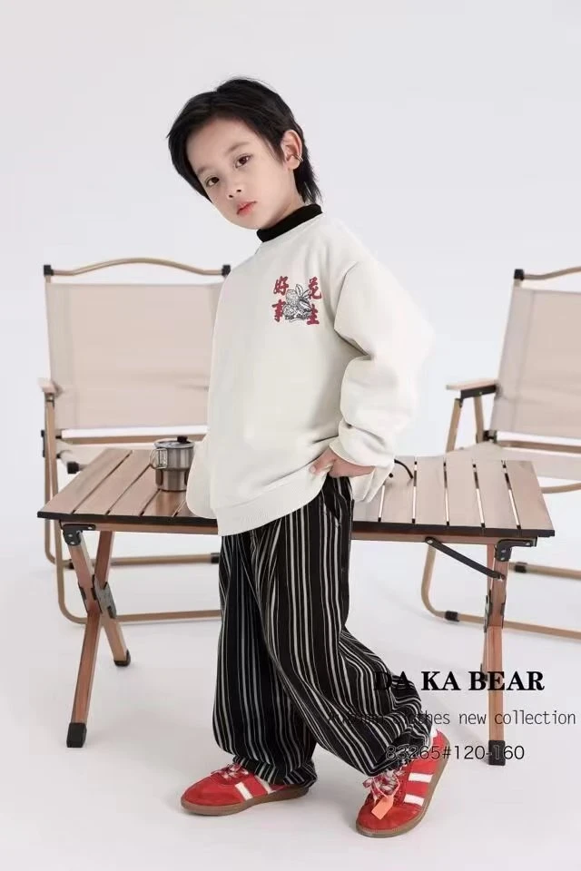 【淼淼妈】儿童加绒一体绒领卫衣83265