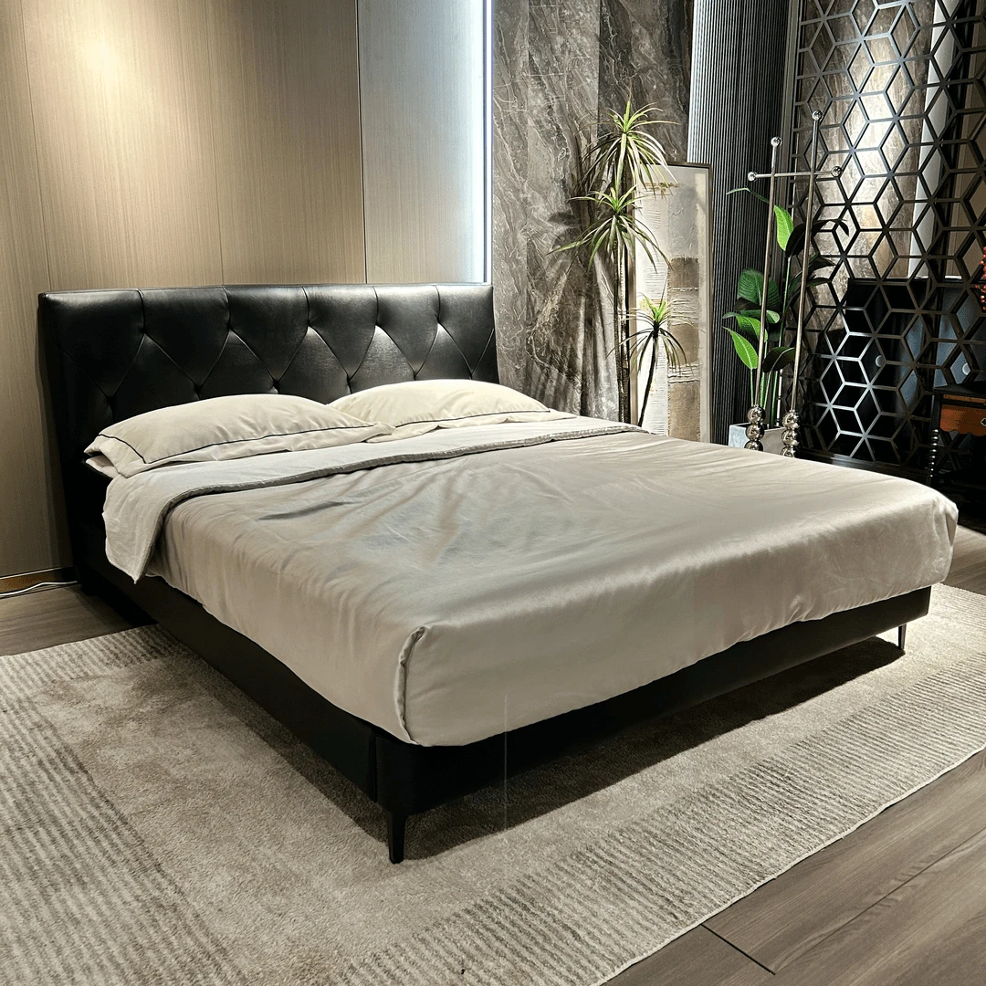 【星空床】意式轻奢设计感现代简约主卧双人高端真皮大床