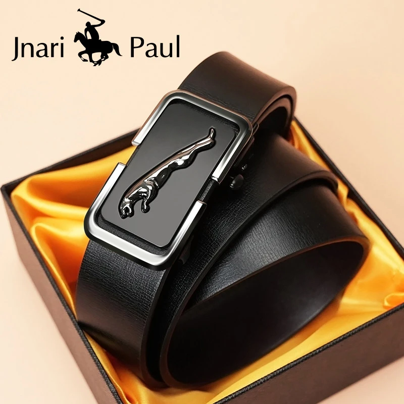 JnariPaul/杰纳利保罗皮带男士真皮带男款腰带自动扣休闲高档裤带
