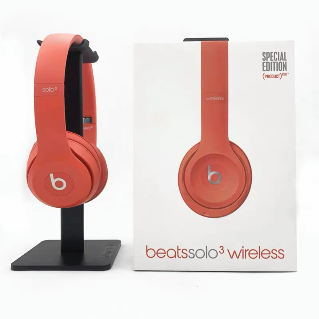 9新 BEATS Solo3 Wireless头戴式无线蓝牙耳机黑色红色音乐金色