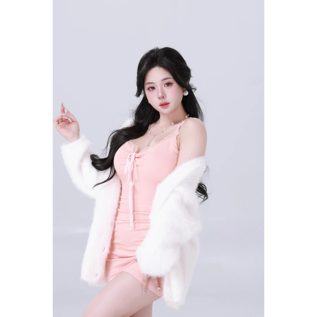 MengFairy 【雪山清晨】百搭简约高级柔软气质显瘦毛衣外套3654M