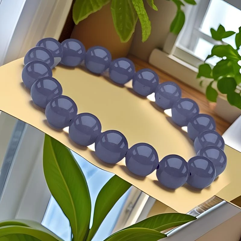 A601号精品时尚珠串烟紫手链10mm多样性发一件