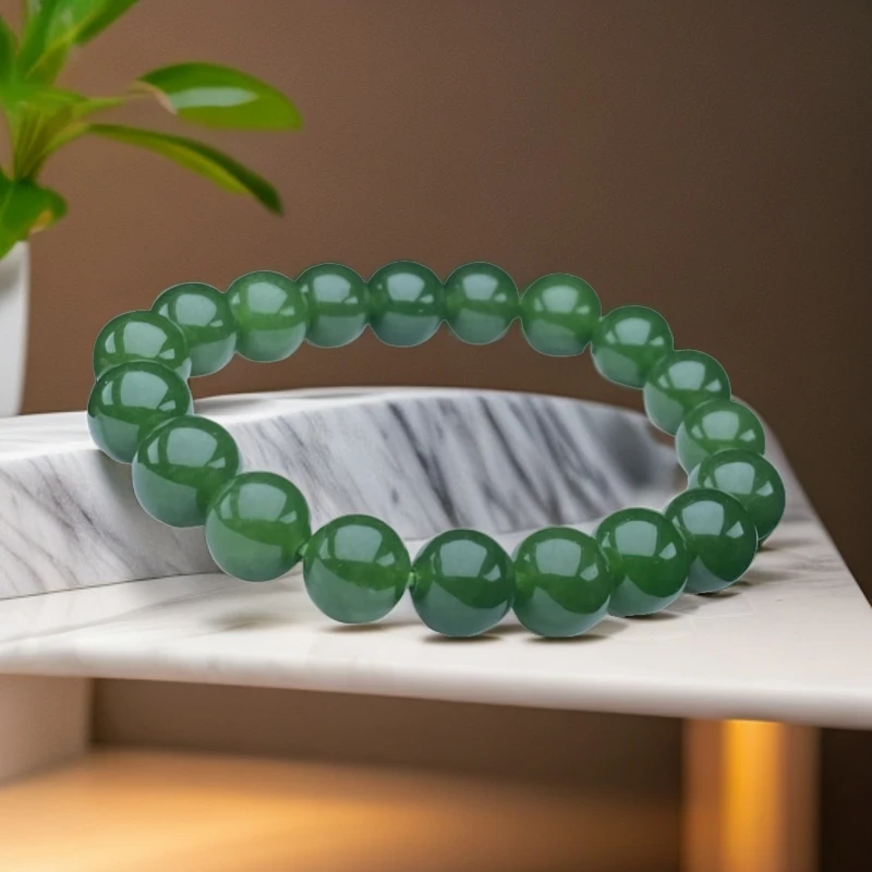 A92号10mm精品菠菜绿手链多样性发一件