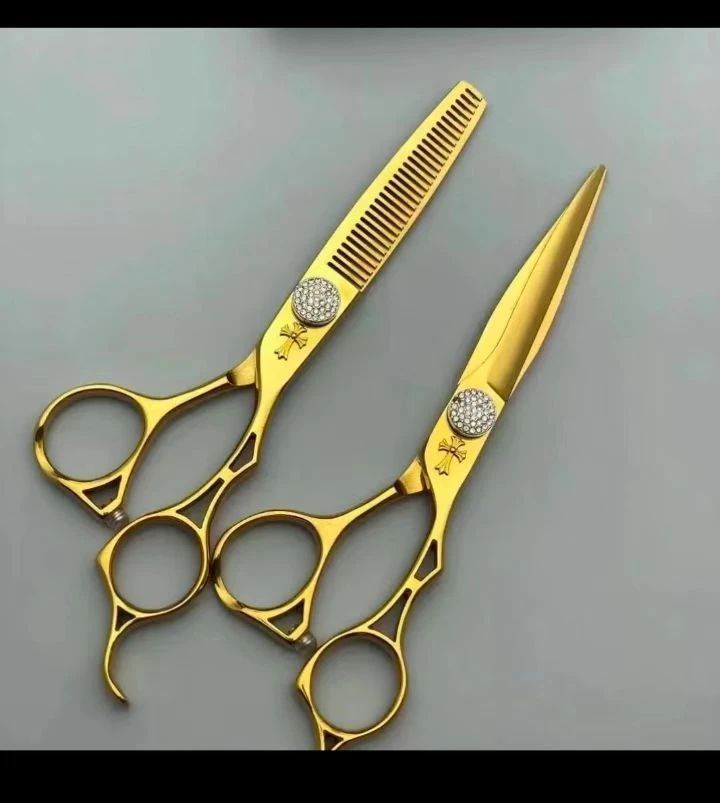 网红爆款发型师理发师剪刀家用理发剪电镀烤漆打薄无痕剪碎发牙剪
