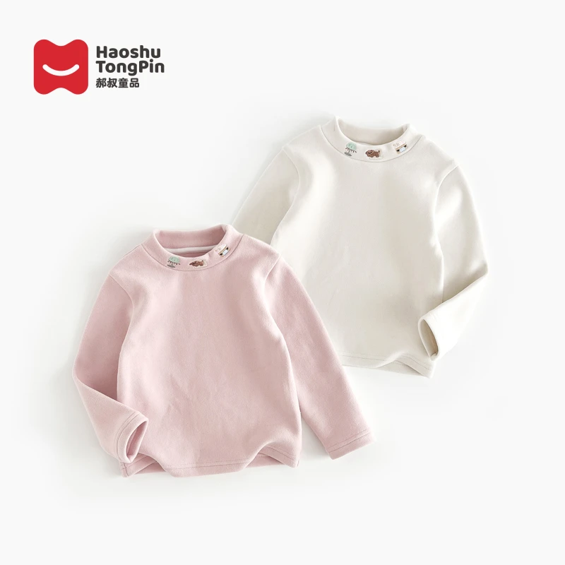 郝叔童品女童加厚针织打底衫2024秋冬新款儿童可爱衣服HP4373