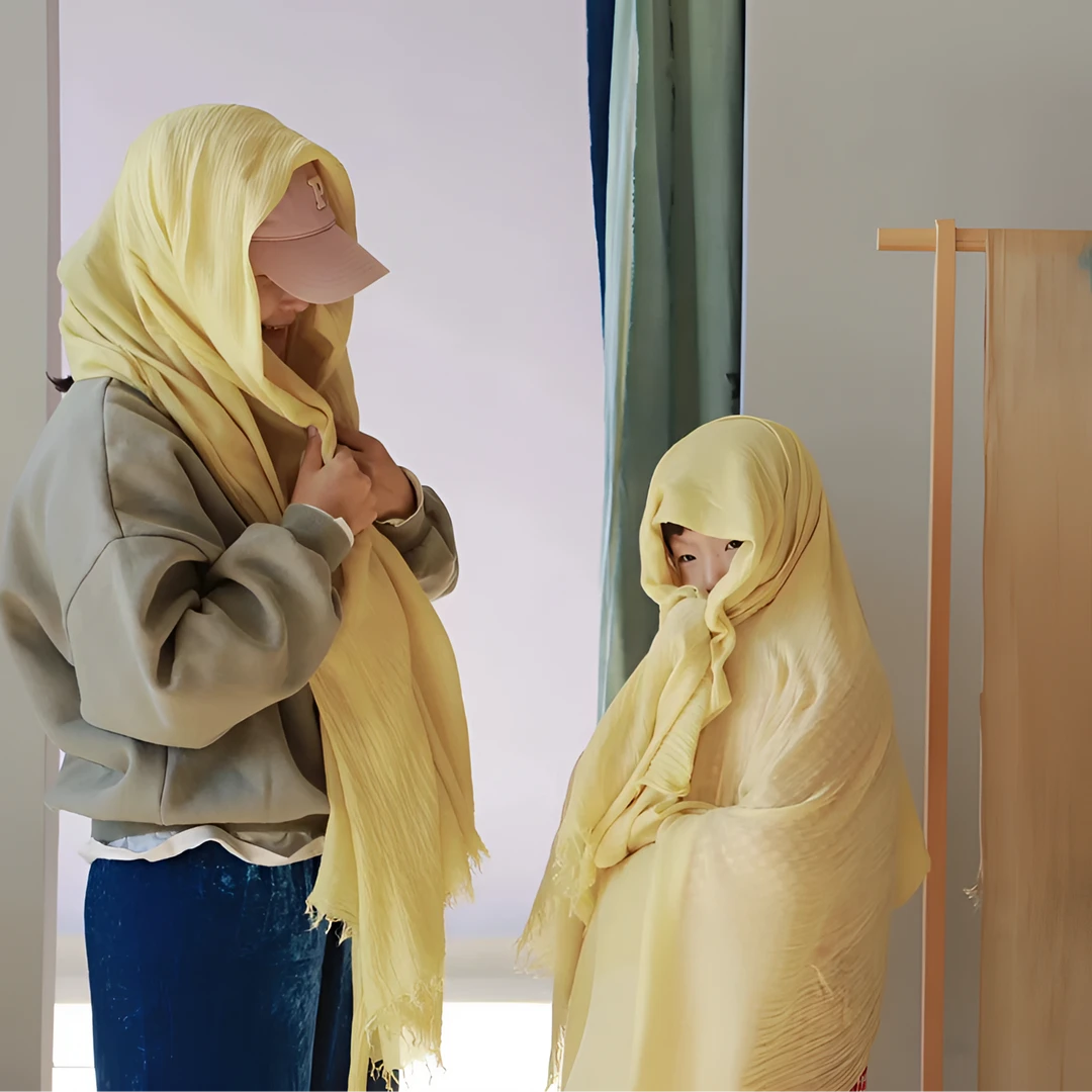 植物染 桑蚕丝丝巾