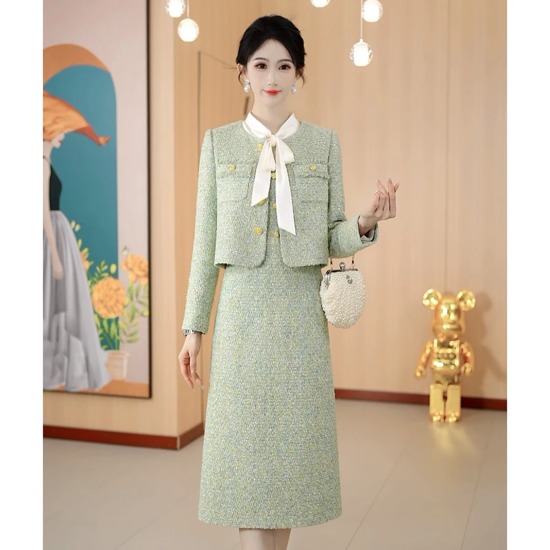 2024秋季新款洋气时尚设计小香风气质修身显瘦女装套装ADYS-4525