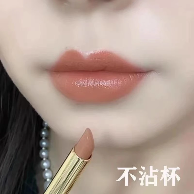 口红不掉色不沾杯肉桂奶茶豆沙色保湿口红哑光防水持久滋润不脱色