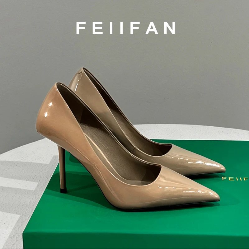 裸色高跟鞋2024春秋季新款女士细跟不累脚职业气质百搭单鞋女6527