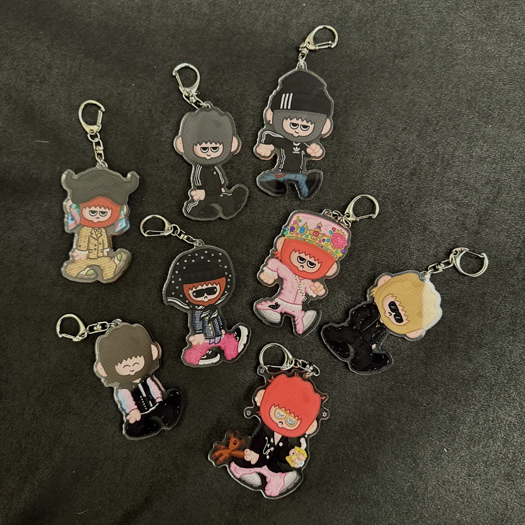 『GIBBON•吉本』GD 原创ip形象 亚克力钥匙扣