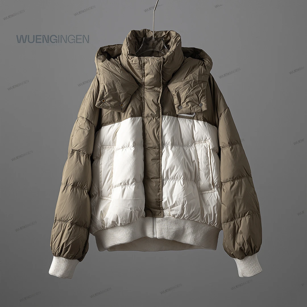 无印心匠K1149 白鸭绒  连帽~撞色 设计感 时尚百搭羽绒服 Y88771