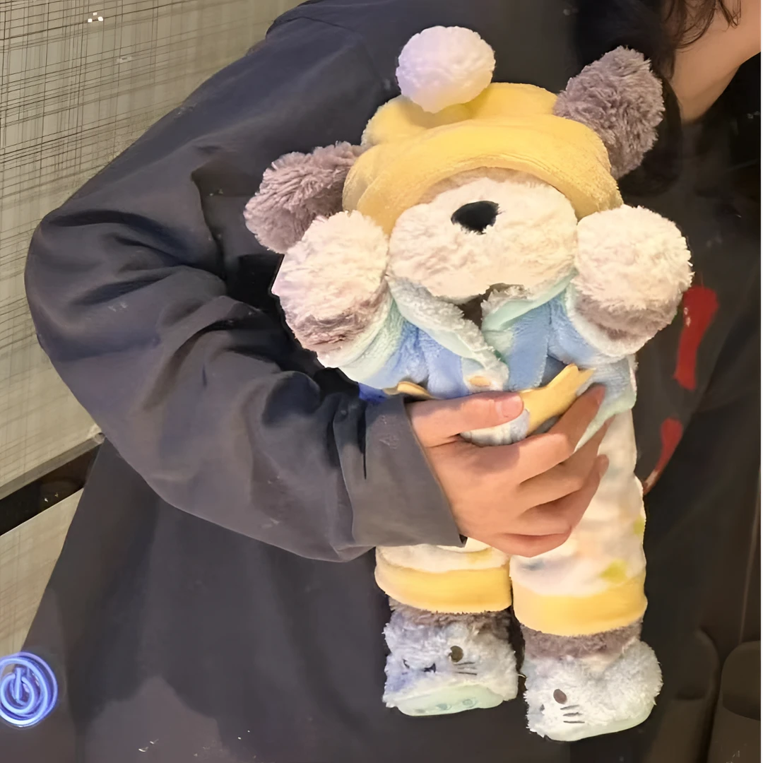 jellycatt唐布利牧羊犬趴趴小狗玩偶穿衣狗狗娃衣毛绒公仔睡觉抱