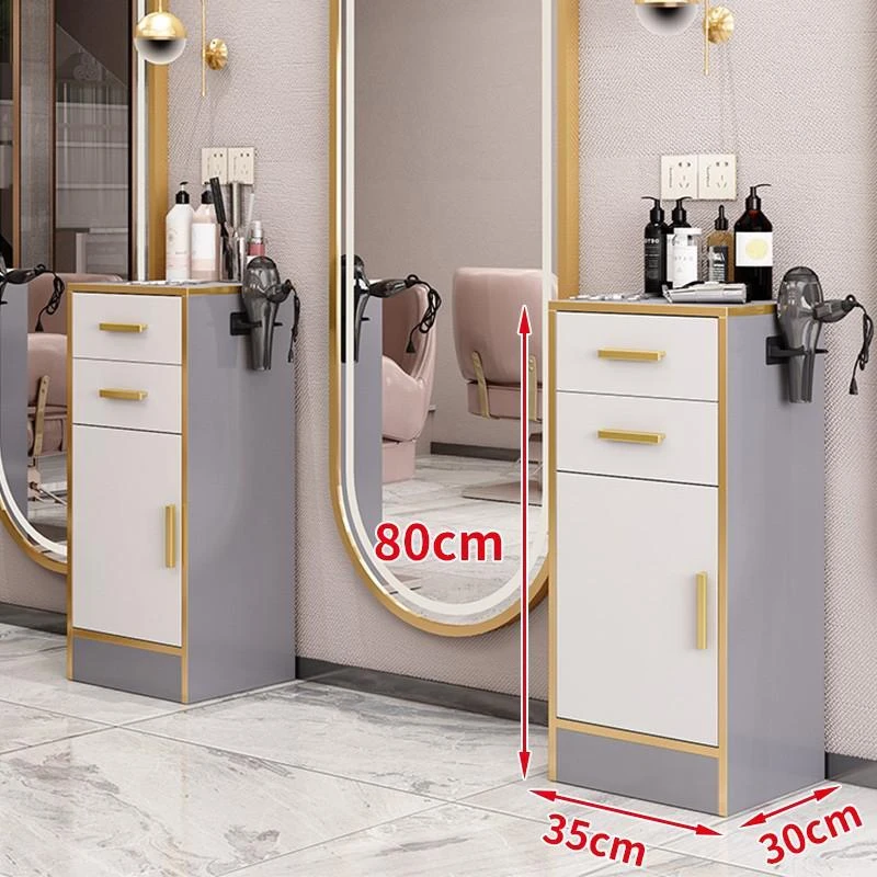 网红潮店理发店工具柜多功能发廊专用剪发柜美发置物架收纳工具台