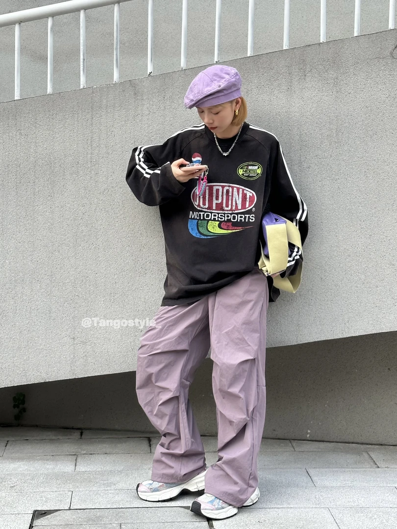 HELLOTANGO小众街头潮酷时尚休闲工装裤83605#