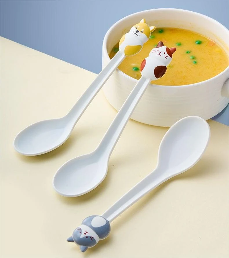 辅食勺18号（以实物为准）可爱家用创意吃饭网红幼儿防摔便携餐勺