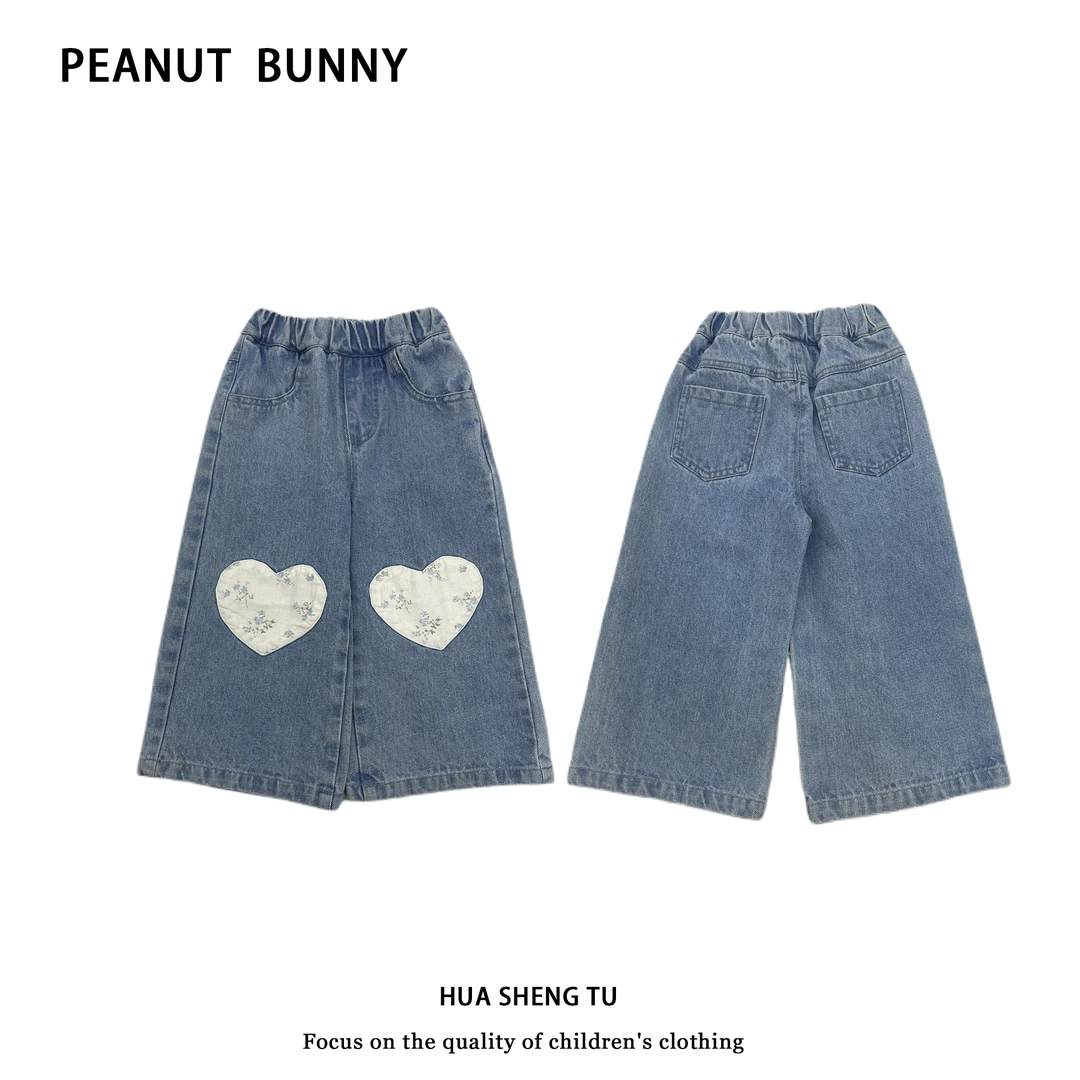 【现货】女童休闲牛仔裤新款中小儿童-Q88010春款2025