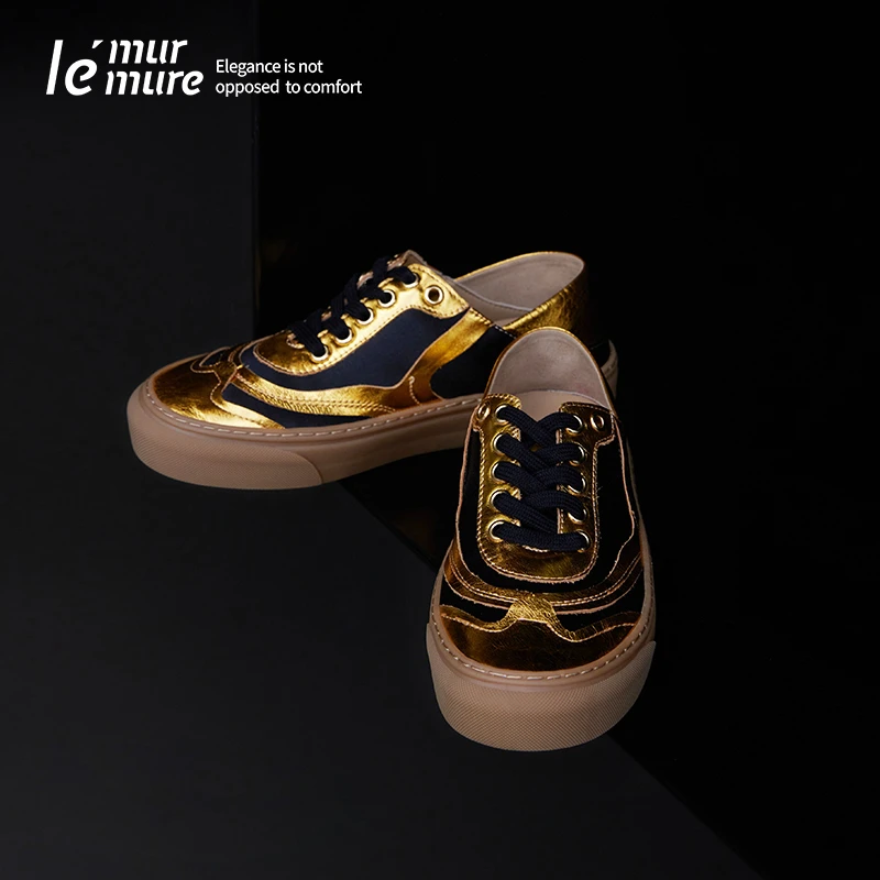 Le' Murmure 暗夜塞纳河畔 “华夫”厚底拼色 两穿 超软懒人鞋女zb