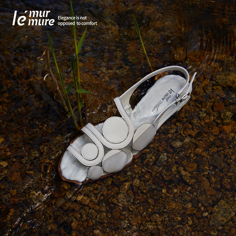 【肖然好物】Le' Murmure  意大利水染真皮手工高定凉鞋女夏
