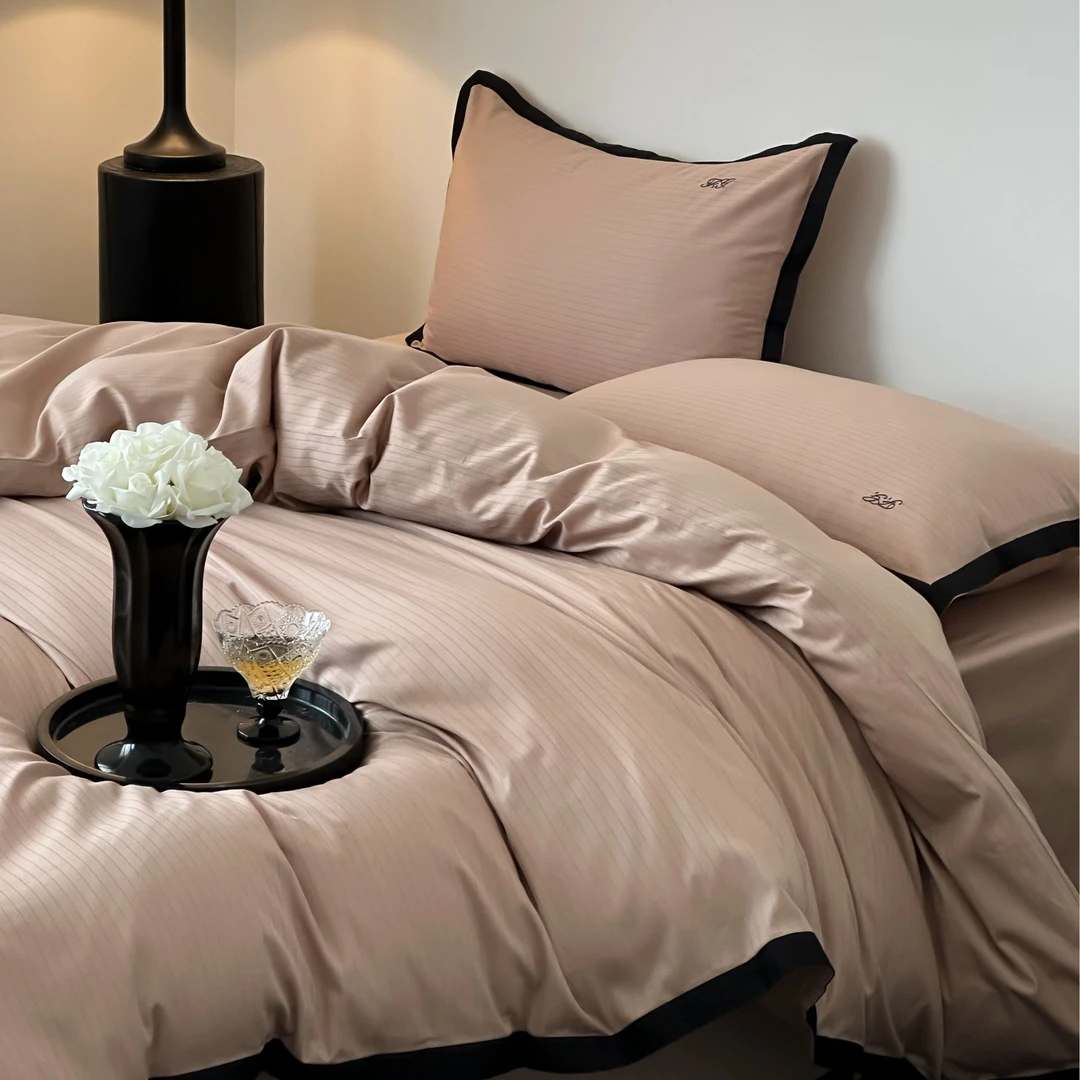 芙蕾雅系列4色 全棉纯棉四件套床笠南通工厂直发轻奢高级床品家纺