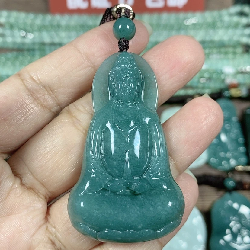 【闪购商品】翡翠颈饰未镶嵌玉吊坠素衣观音