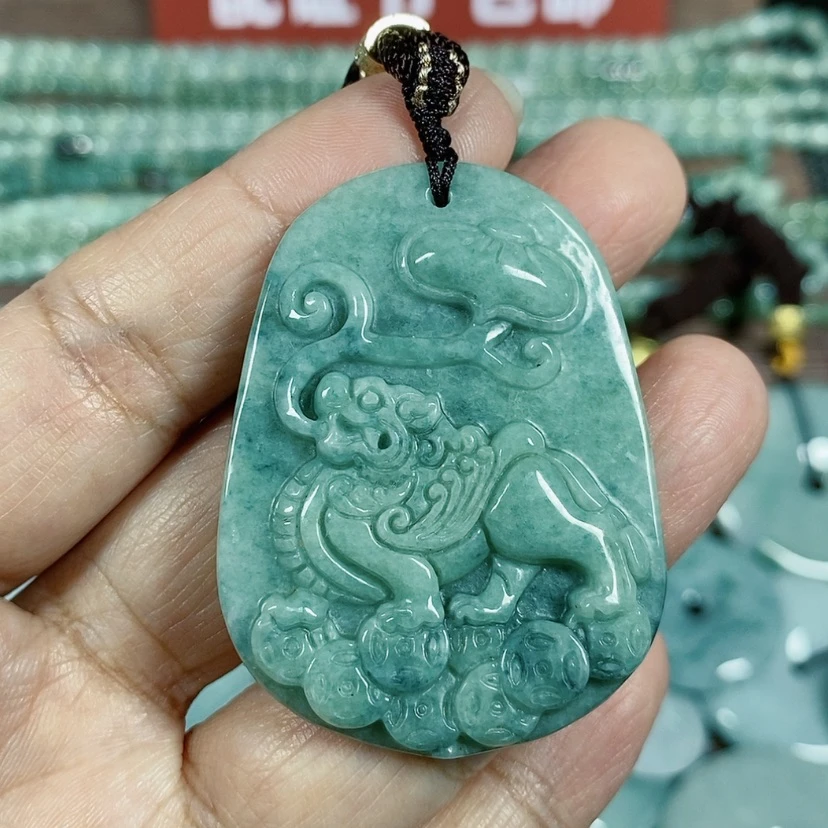 【闪购商品】翡翠颈饰未镶嵌玉吊坠飞天貔貅牌