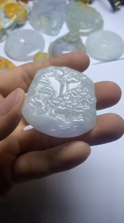 【闪购商品】翡翠颈饰未镶嵌天然A货翡翠 有瑕疵 仔细听主播讲解