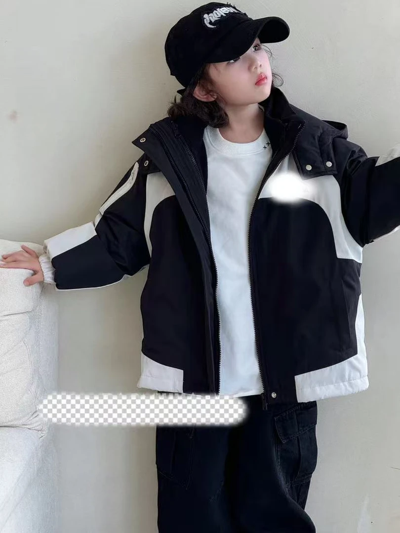 小胜潮童24年新款3合1冲锋衣棉服