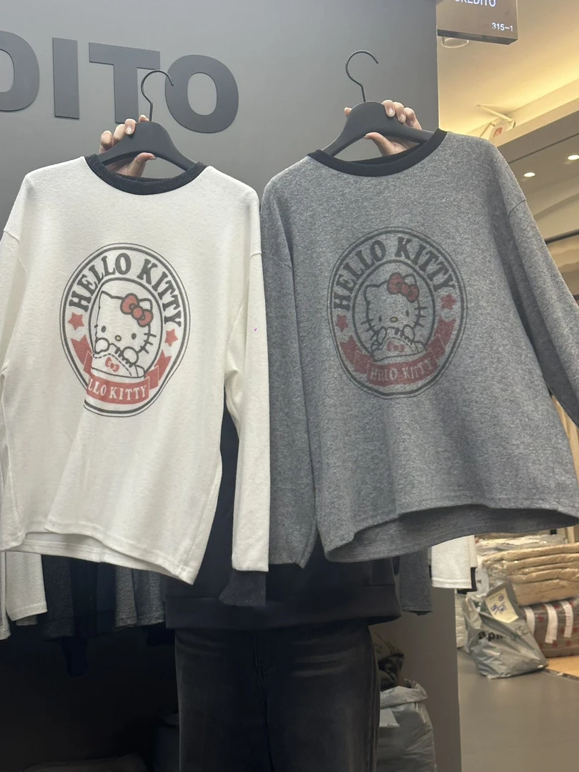 【no退no换】芳芳在韩国 东大门 秋冬入选好品质磨毛卫衣t