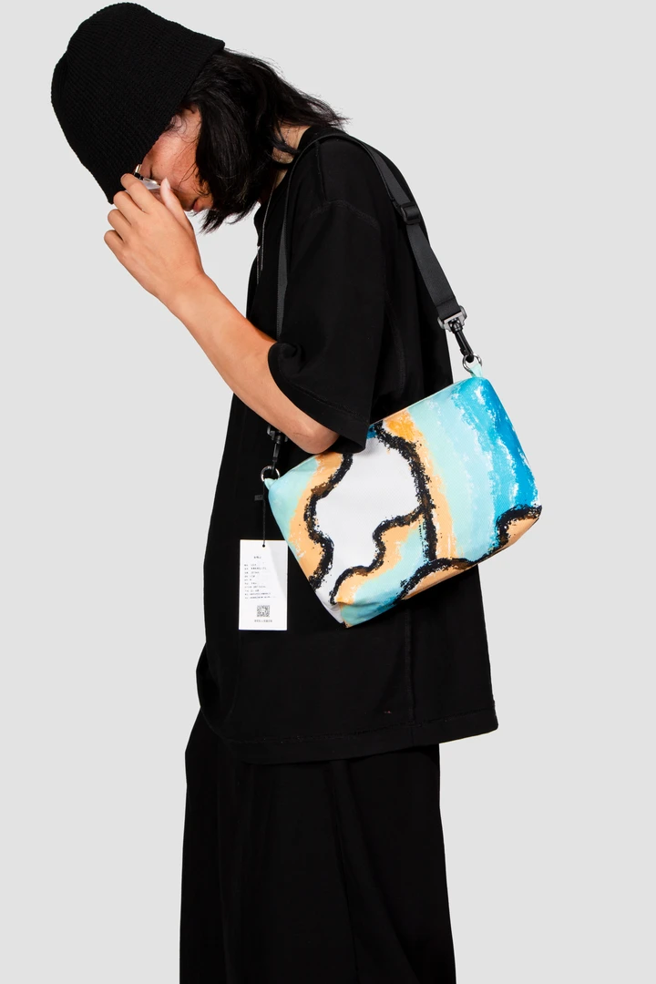 无则艺【子母方包】生命个性印花单肩包时尚百搭