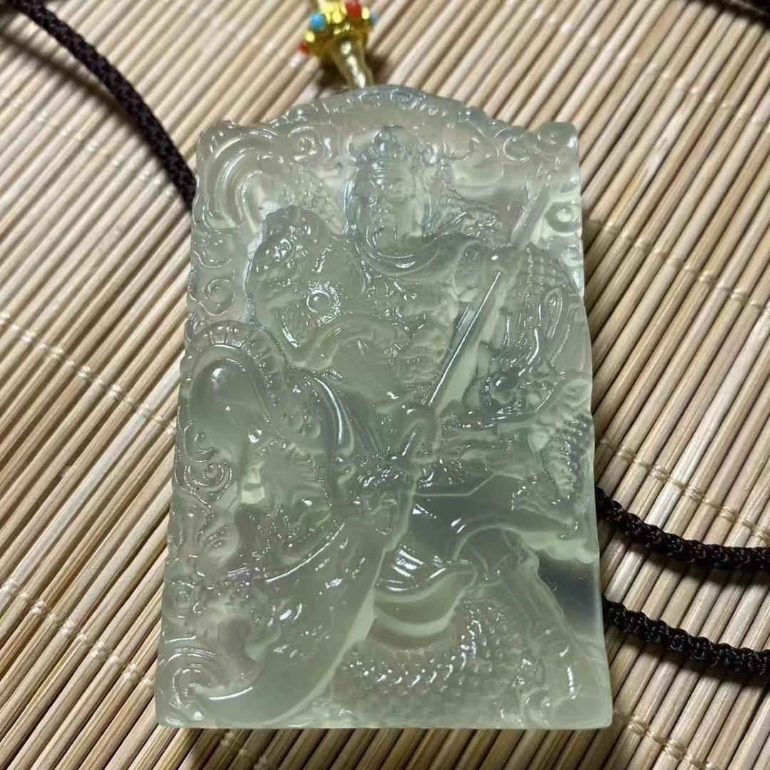 【集团·福利】蛇纹石玉未镶嵌多样性随机发货一个/玉关公