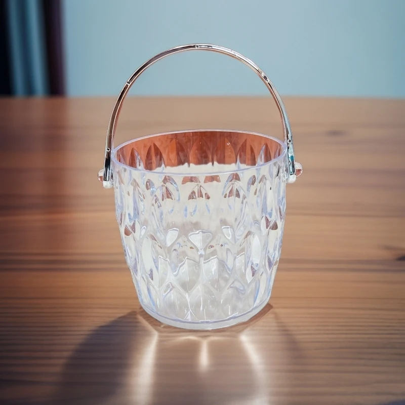 新疆包邮家用冰桶 muz qiki 透明创意商用桶装手提耐摔加厚酒店