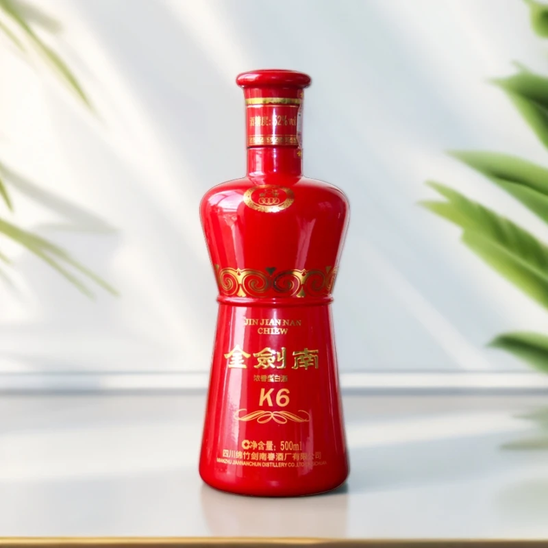 剑南金剑南k6酒【酒水节】 浓香型 光瓶 聚会自饮口粮酒52度500ml