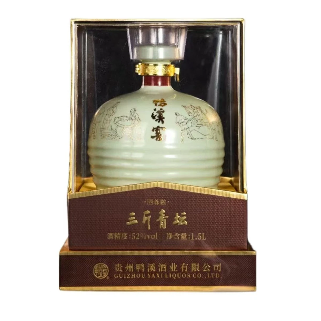 鸭溪窖三斤青坛 浓香型白酒 纯粮酿造送礼聚会52度1.5L