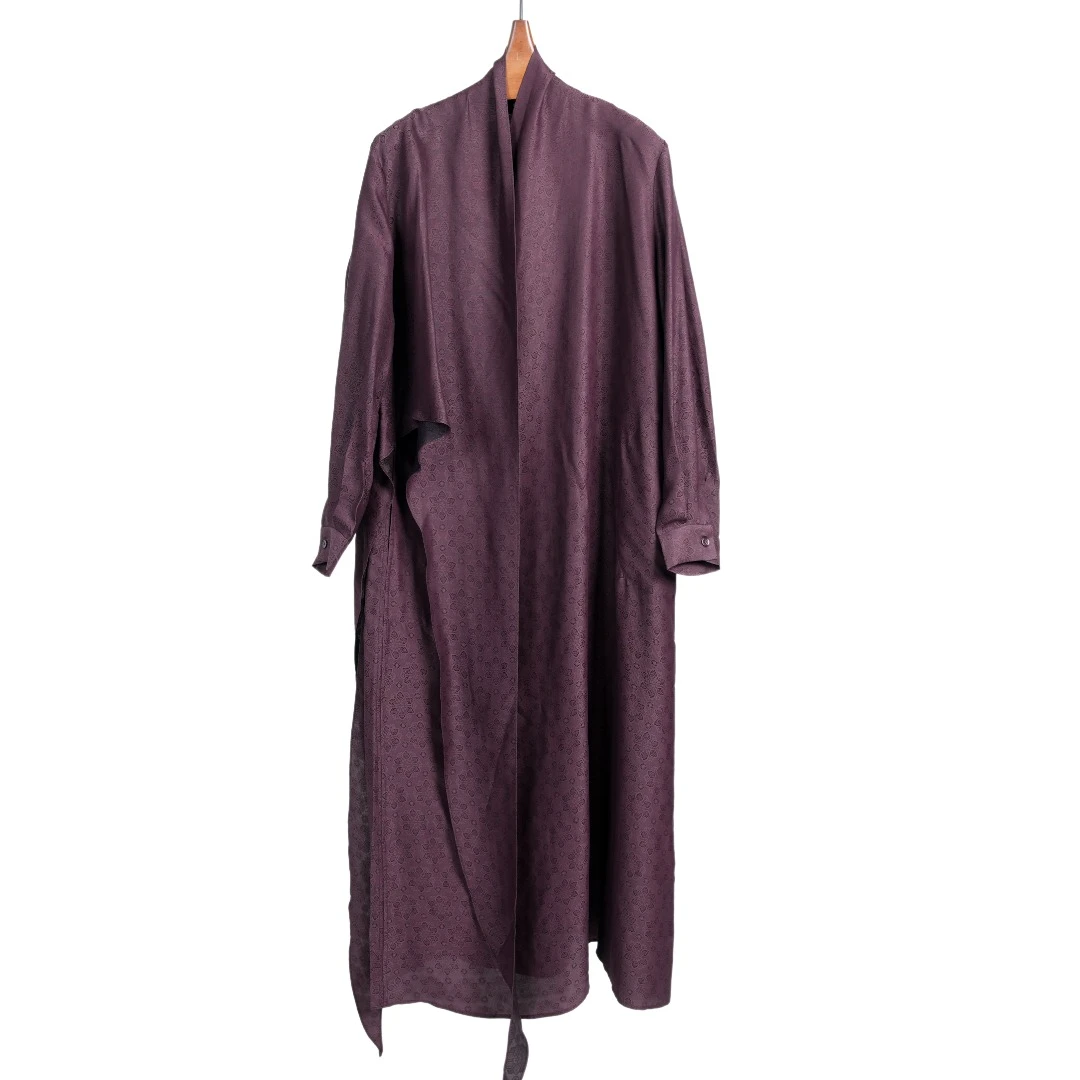 【走心非遗】时尚中长款设计师香云纱外套24ZWF019