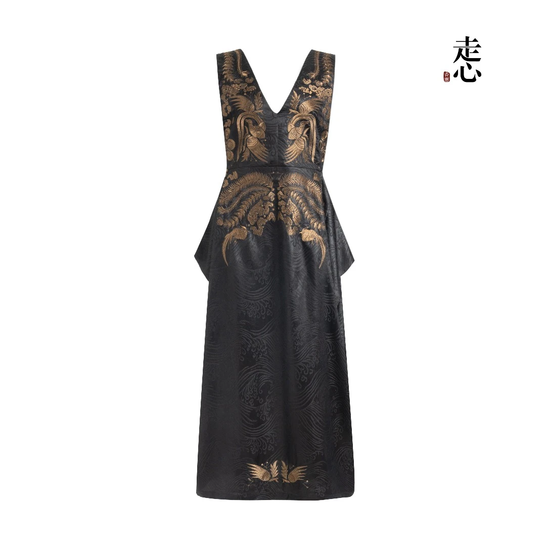 【走心非遗香云纱】山海经 连衣裙24Z20201