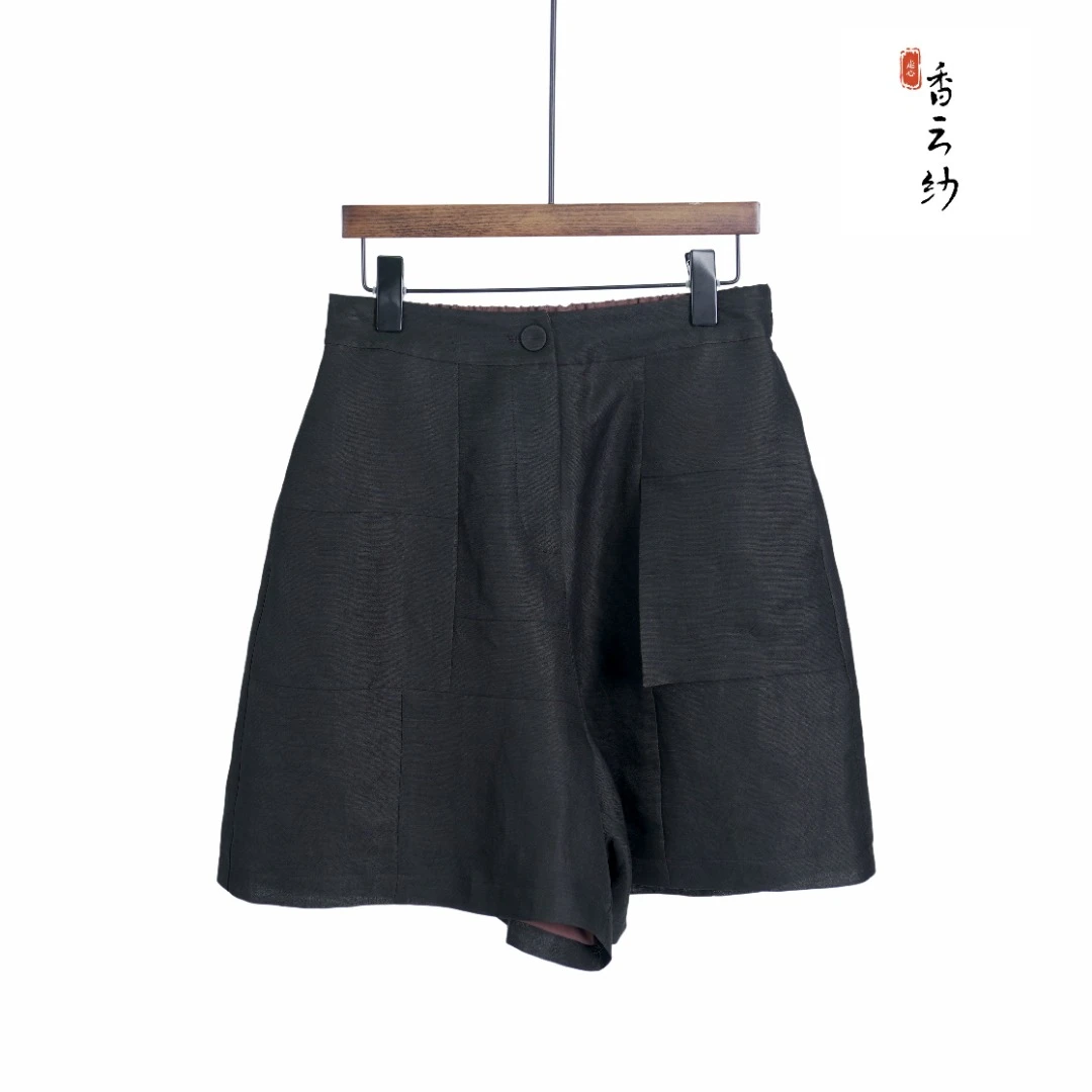 【走心非遗香云纱】短裤时尚休闲百搭女士夏季复古23ZY31160028