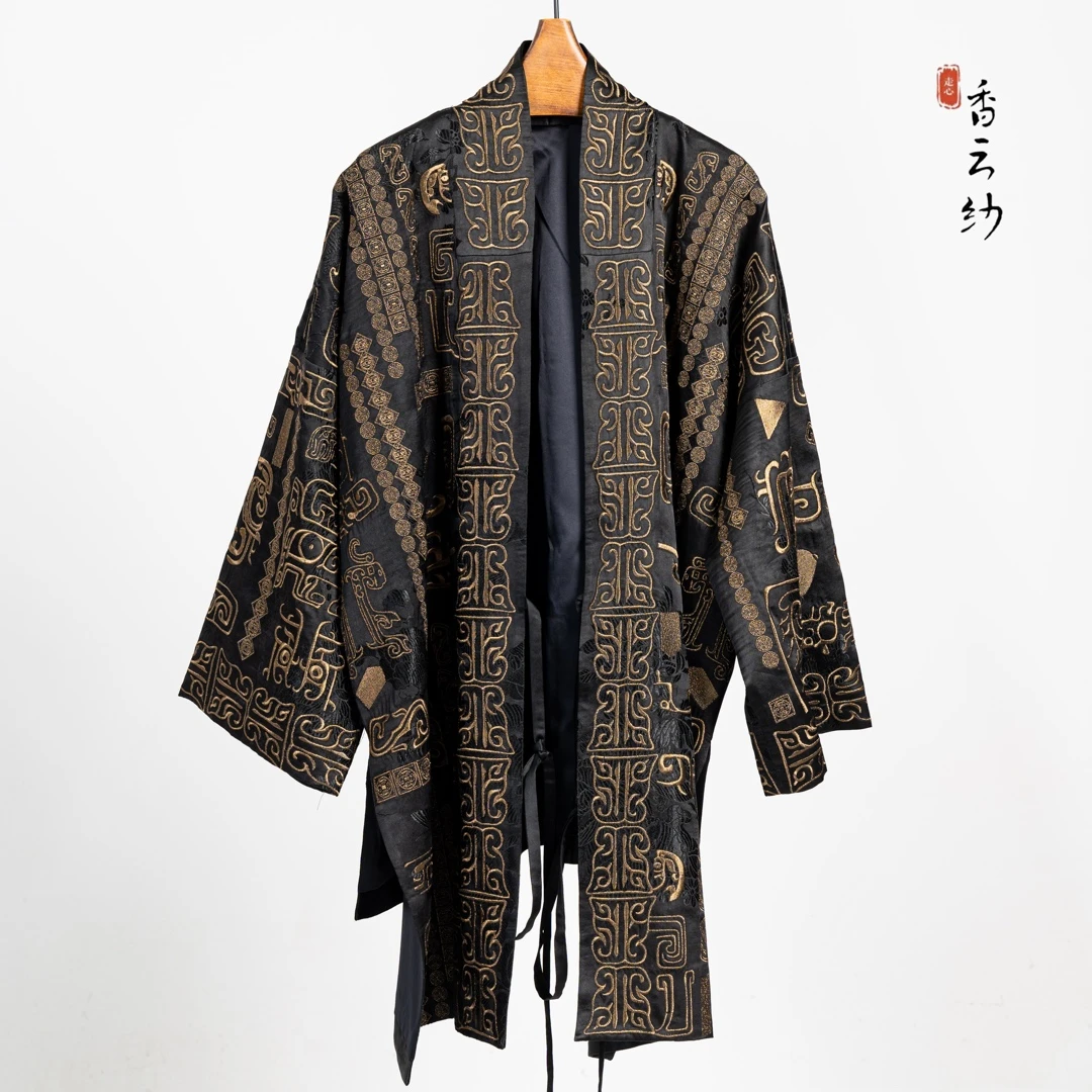走心非遗香云纱青铜金系列袈裟24ZM006古风中式中国风印花【湛思】
