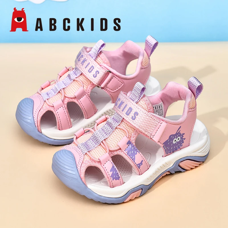 ABCKIDS童鞋女童鞋女孩夏季新品儿童凉鞋沙滩鞋户外包头凉爽透气