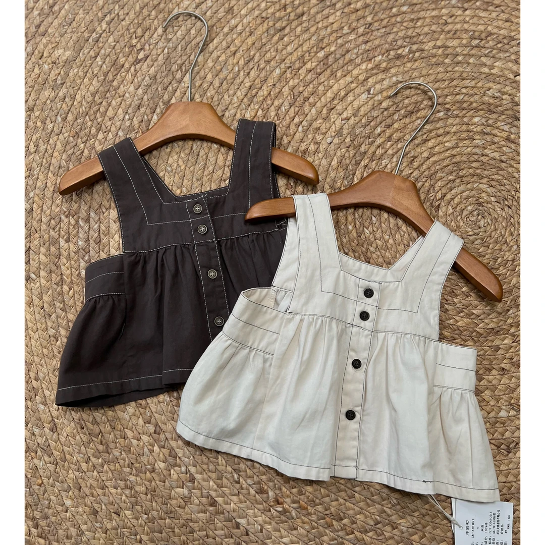 「女小童」81851走明线背心式上衣