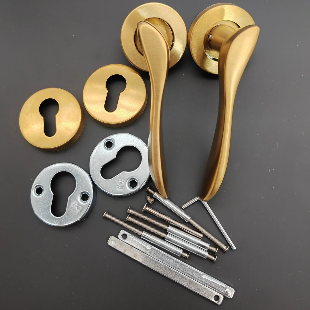 恒大分体锁把手室内门分体锁配件不锈钢材质不褪色