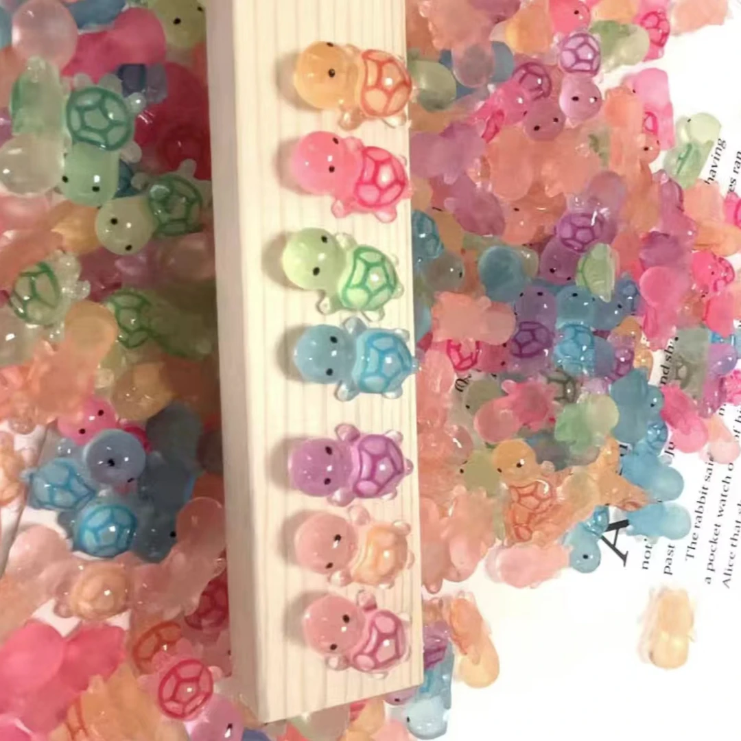 抖音新品diy卡通夜光迷你小乌龟玩具开学季