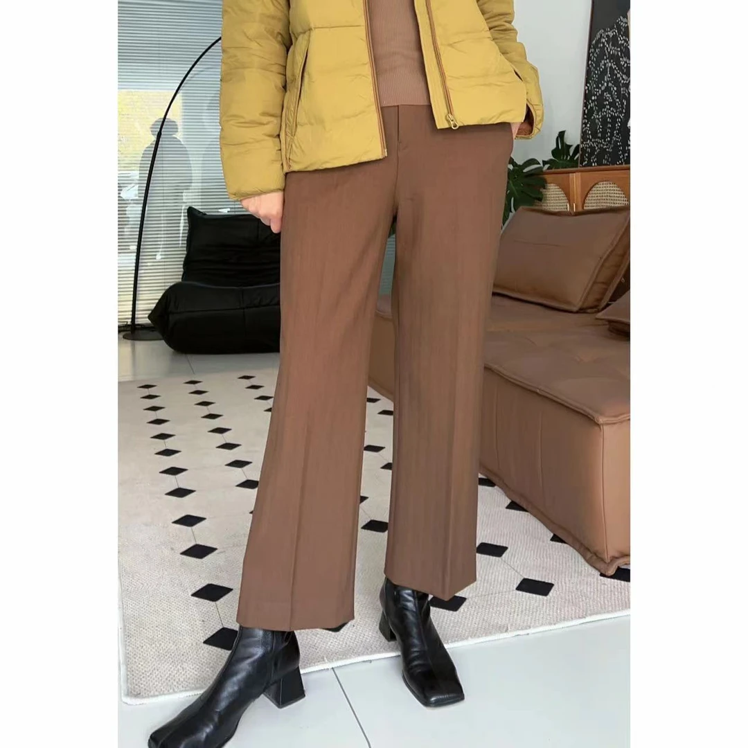 【云小院定制】013定制款秋冬羊毛混纺直筒裤宽松休闲时尚垂感