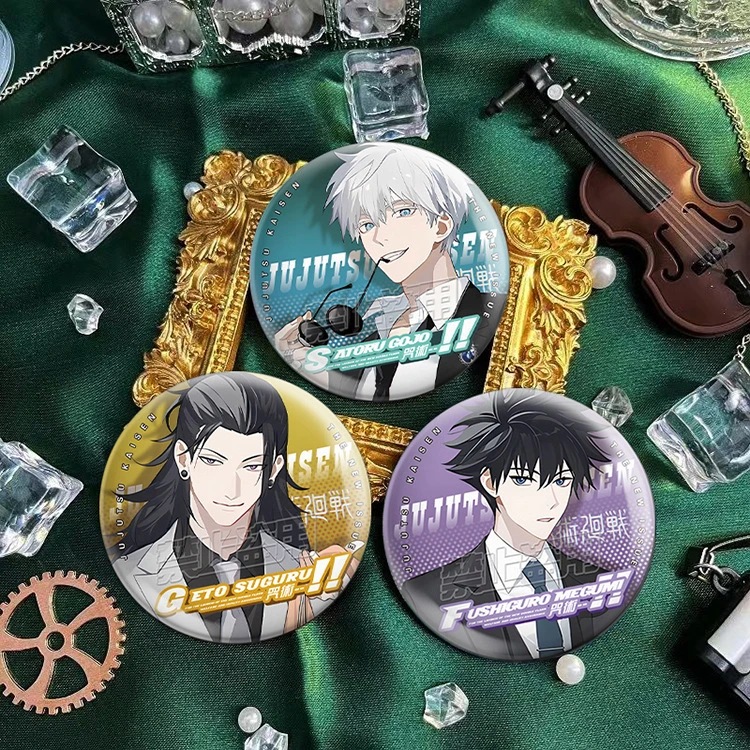 咒术回战二次元五条悟吧唧动漫周边双闪徽章同人谷子狗卷棘夏油杰