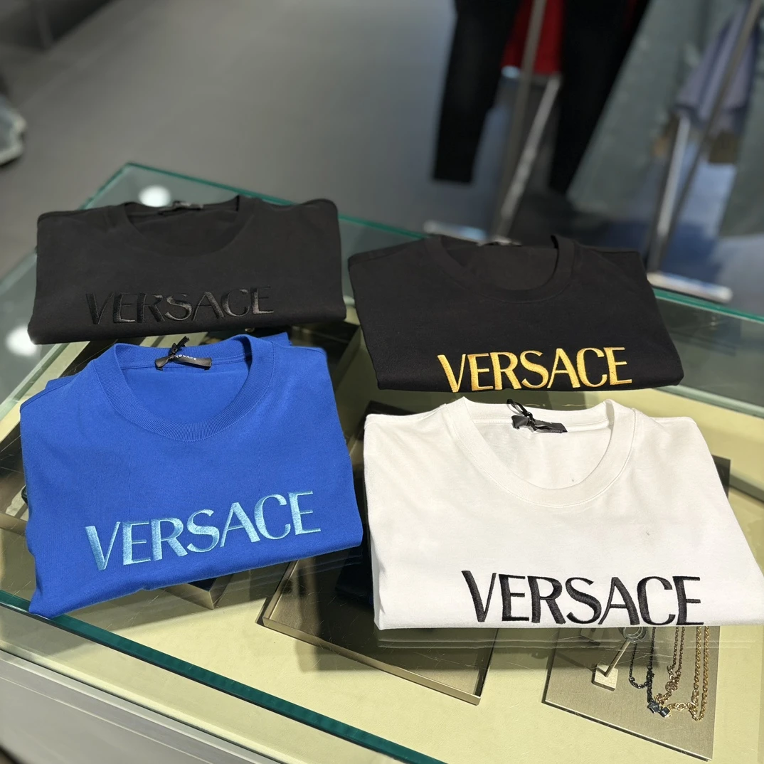 Versace/范思哲男款 全棉字母短袖
