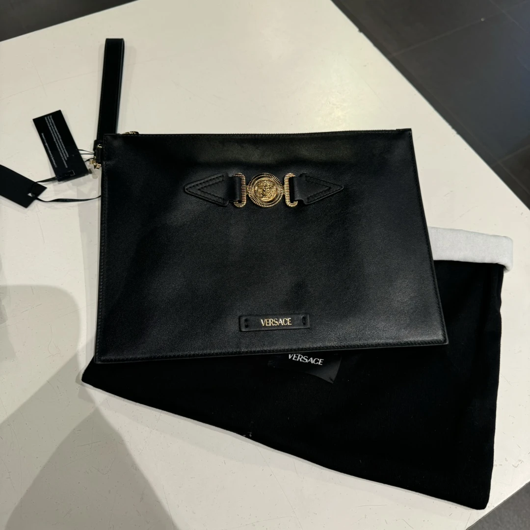 Versace/范思哲 男士手包 牛皮 大号