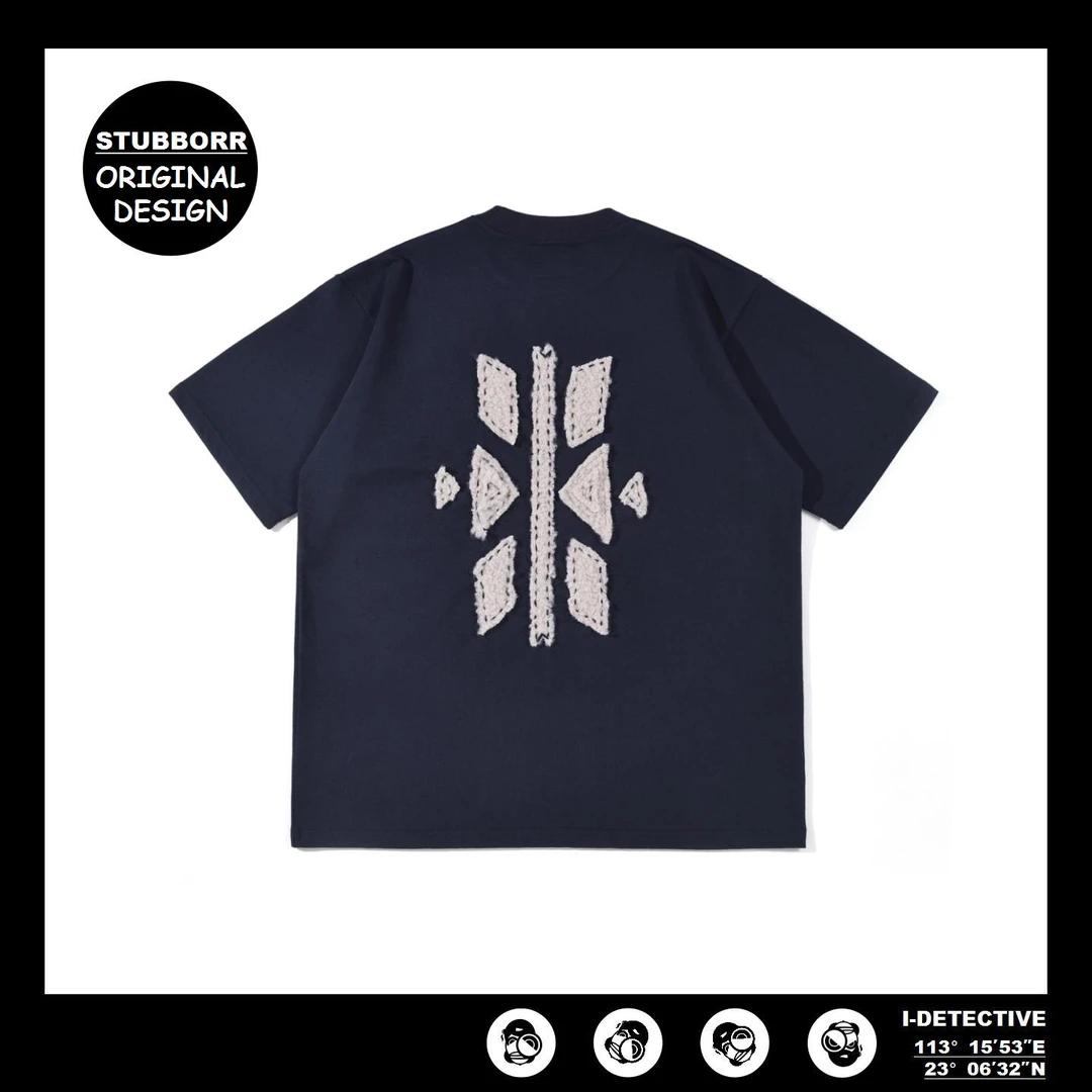 衣探长设计师原创【纳瓦霍1】400g重磅vintage手缝印第安短袖T恤