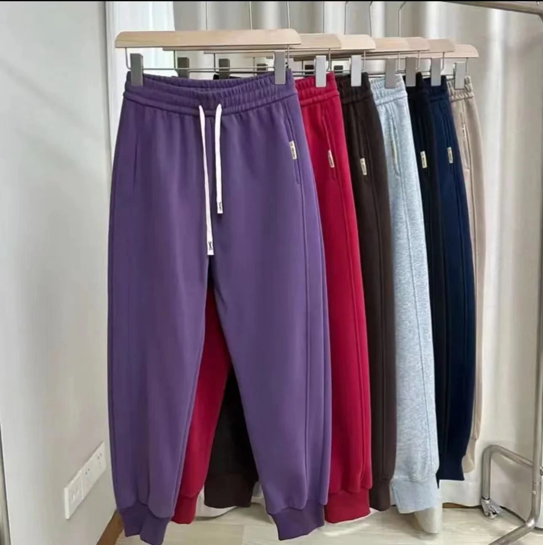 【加绒不加绒】2024新款男女同款高腰显瘦百搭宽松休闲运动束脚卫裤